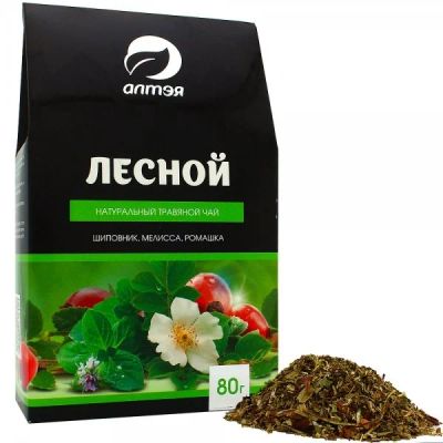 Лот: 9867137. Фото: 1. Травяной чай "Лесной", 80 г россыпью... Чай, кофе, какао