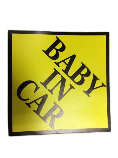 Лот: 17704013. Фото: 1. Знак "Baby in car" наружный, фон... Другое (оснащение, оборудование, аксессуары)
