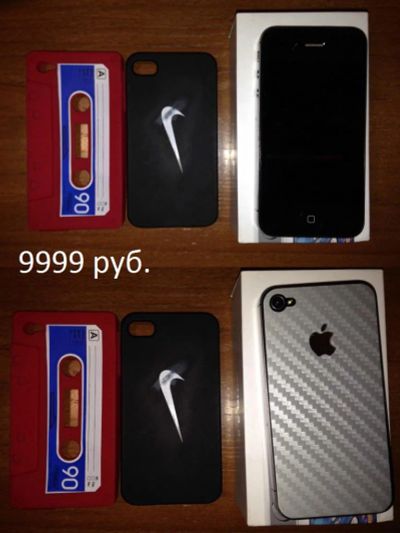 Лот: 4345544. Фото: 1. iPhone 4s 16g черный.С чехлами... Смартфоны