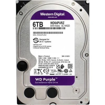 Лот: 21441026. Фото: 1. Жесткий диск WD 6TB Purple Surveillancer... Жёсткие диски