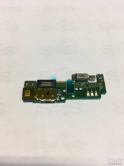 Лот: 10709610. Фото: 1. Разъем Micro USB на плате для... Шлейфы, разъёмы