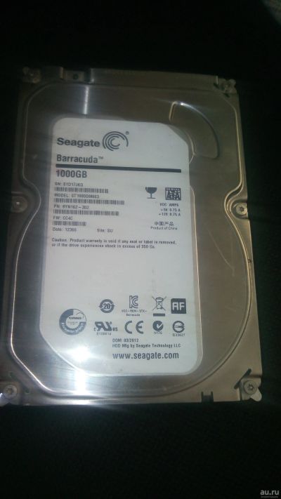 Лот: 17057789. Фото: 1. Жёсткий диск Seagate 1000 Gbytes... Жёсткие диски (HDD)