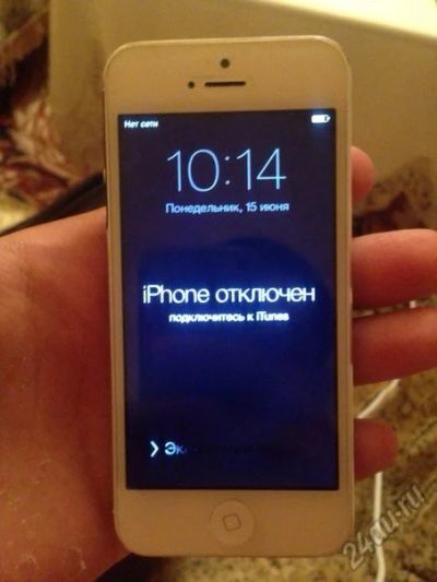 Лот: 5684412. Фото: 1. Продам Айфон 5 заблокированый... Смартфоны