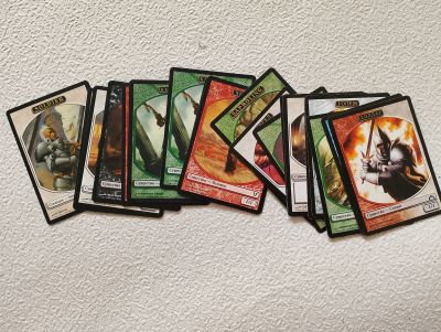 Лот: 25650778. Фото: 1. Карты MTG токены разные 22 шт. Настольные игры, карты