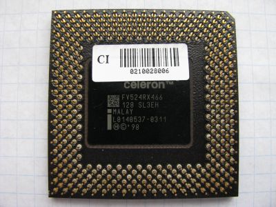 Лот: 25793012. Фото: 1. Процессор Intel Celeron FV524RX466... Процессоры