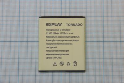 Лот: 12247679. Фото: 1. АКБ Explay Tornado 3.7V 1550mAh. Аккумуляторы