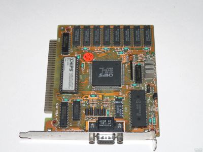 Лот: 15931329. Фото: 1. ISA 8-bit EVGA 256Kb Chips GW-VGA... Видеокарты