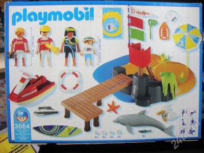 Лот: 3317081. Фото: 1. Playmobil Пляж+лодка. Конструкторы