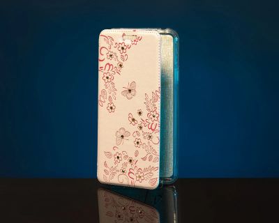 Лот: 19915550. Фото: 1. Футляр-книжка Fashion Case Бабочка... Чехлы, бамперы