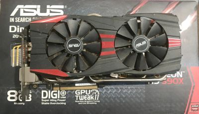 Лот: 13250098. Фото: 1. ASUS r9 390x. Видеокарты