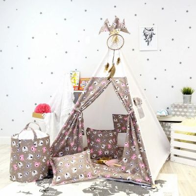 Лот: 11903648. Фото: 1. Детский вигвам с окошком Pink... Игровые домики, палатки