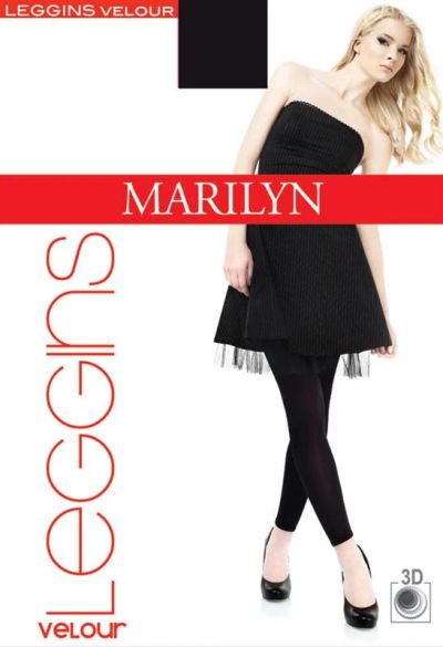 Лот: 8817945. Фото: 1. леггинсы marilyn velour 180 nero... Колготки, чулки