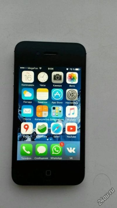 Лот: 6496693. Фото: 1. Iphone 4s 16 gb черный,в идеальном... Смартфоны