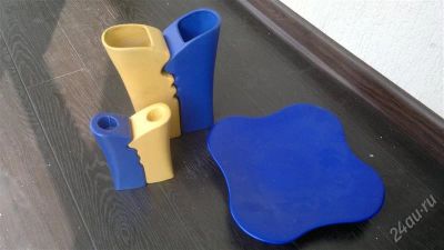 Лот: 2927325. Фото: 1. комплект из 4 ваз и тарелочки. Вазы