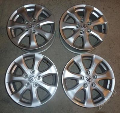 Лот: 829632. Фото: 1. Оригинальные литые диски с Toyota... Диски