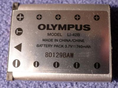 Лот: 7860164. Фото: 1. Аккумулятор olympus Li-42 B. оригинал. Аккумуляторы, зарядные