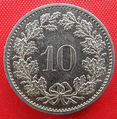 Лот: 1588289. Фото: 1. (№645/LF) 10 раппенов 1983 (Швейцария... Европа