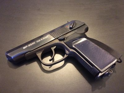 Лот: 6289195. Фото: 1. Пневматический пистолет мр 654к... Пневматическое оружие