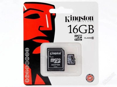 Лот: 2966624. Фото: 1. Карта памяти microSD HC 16 GB... Карты памяти