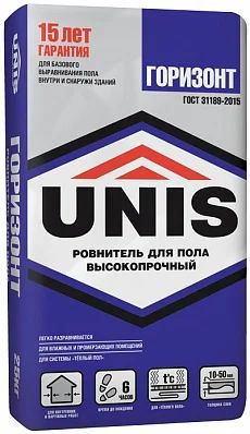 Лот: 7011356. Фото: 1. Пол ЮНИС Горизонт Стяжка цементная... Смеси, шпатлевки, цемент