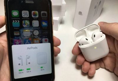 Лот: 18886032. Фото: 1. Air pods 2 premium качество беспроводные... Наушники, гарнитуры