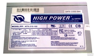 Лот: 17578696. Фото: 1. Блок питания ATX Sirtec High Power... Корпуса, блоки питания