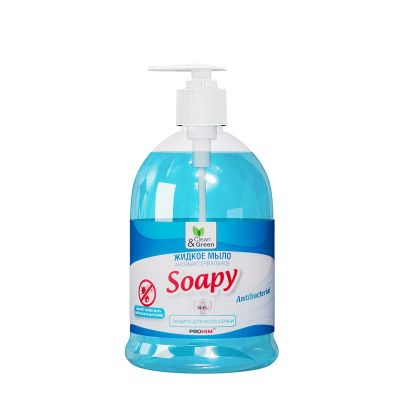 Лот: 20583410. Фото: 1. Жидкое мыло "Soapy" антибактериальное... Бытовая химия