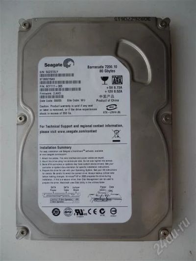 Лот: 2440431. Фото: 1. Жесткий диск Barracuda 7200.10... Жёсткие диски (HDD)