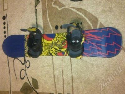Лот: 587941. Фото: 1. snowboard santa kruz и крепления... Комплект в сборе