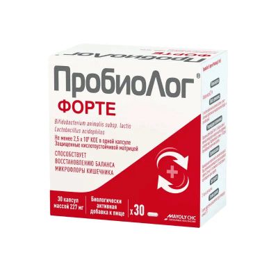 Лот: 23727812. Фото: 1. ПробиоЛог Форте капсулы 30 шт. Лекарства