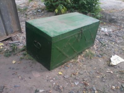 Лот: 7752227. Фото: 1. классический сундук с металлической... Мебель