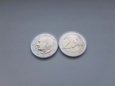 Лот: 18443086. Фото: 1. Словакия 2 евро 2021 " 100 лет... Европа