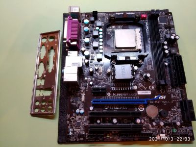 Лот: 18153564. Фото: 1. MSI GF615M-33P (АМ3) + AMD Athlon... Комплекты запчастей