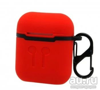 Лот: 16435254. Фото: 1. Чехол для AirPods AAA (красный... Чехлы, бамперы