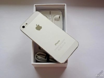 Лот: 7534287. Фото: 1. iPhone 5 white (полный комплект... Смартфоны
