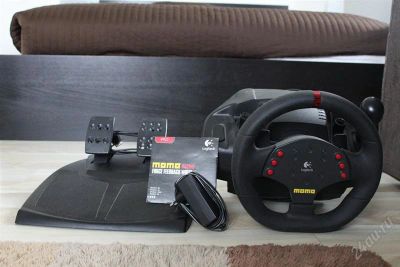 Лот: 1120913. Фото: 1. Logitech MOMO Racing Force Feedback... Рули, джойстики