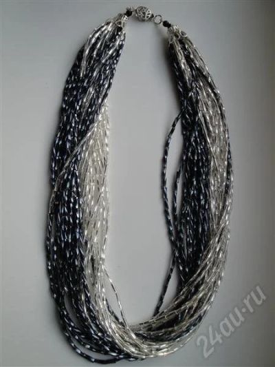 Лот: 679970. Фото: 1. Бисероплетение колье "День и ночь... Колье