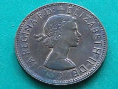 Лот: 11442998. Фото: 1. Монета 1 пенни Австралия 1964... Австралия и Океания