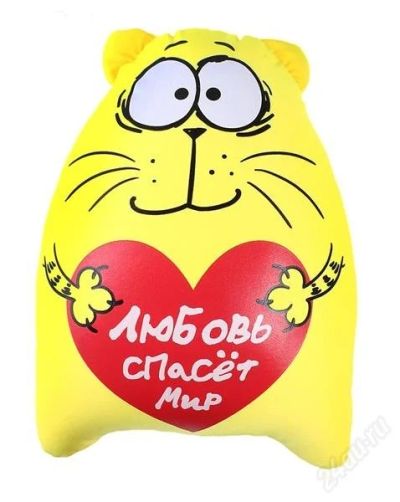 Лот: 2652098. Фото: 1. Игрушка - антистресс "Котэ" (любовь... Сувенирные мелочи