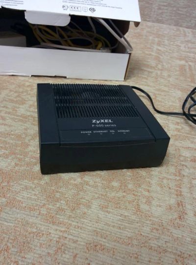 Лот: 10866554. Фото: 1. Модем zyxel adsl2+ с портом Ethernet... Проводные модемы