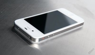 Лот: 5707799. Фото: 1. iPhone 4S 32Gb White (гарантия... Смартфоны