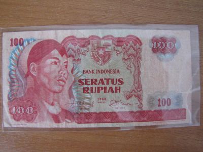 Лот: 7707105. Фото: 1. Индонезия 100 рупий 1968 года... Азия
