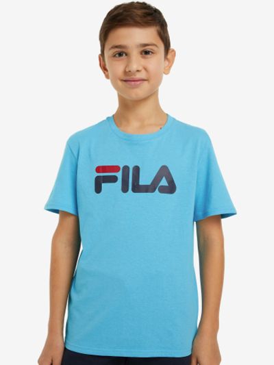 Лот: 22407206. Фото: 1. Футболка для мальчиков FILA, Голубой. Другое (спортивная одежда)