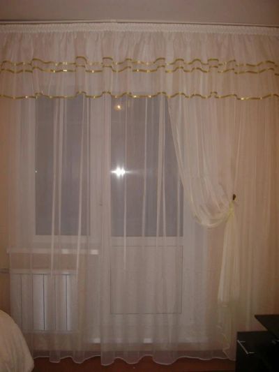 Лот: 3873936. Фото: 1. нежный,новый комплект шторок.тюль... Шторы, тюль