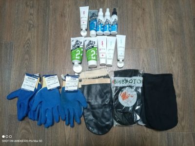 Лот: 23566323. Фото: 1. Перчатки верхонки крема. Защитные очки, каски, перчатки