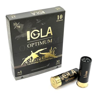 Лот: 21600326. Фото: 1. Патрон 12x70 (IGLA) "Игла-Оптимум... Патроны