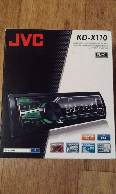 Лот: 5216567. Фото: 1. Магнитола JVC KD-X110 FM USB-1А... Автомагнитолы