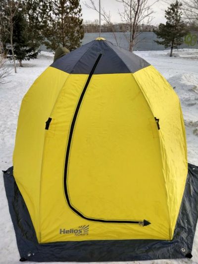 Лот: 10883264. Фото: 1. Палатка зимняя 2 местная ( зонт... Палатки, тенты