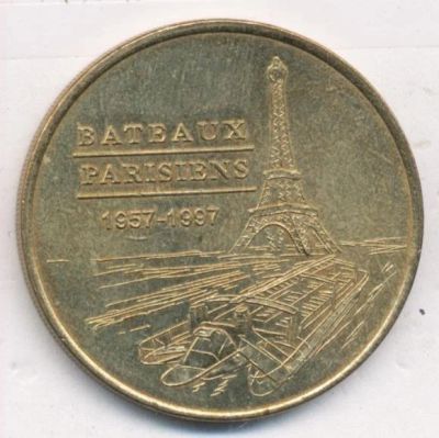 Лот: 10792771. Фото: 1. Франция 2002 жетон медаль Париж... Сувенирные