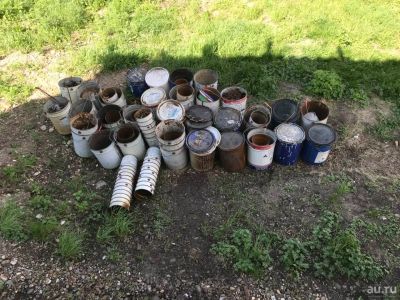 Лот: 13845076. Фото: 1. Ведра из под краски много, состоние... Баки, ёмкости